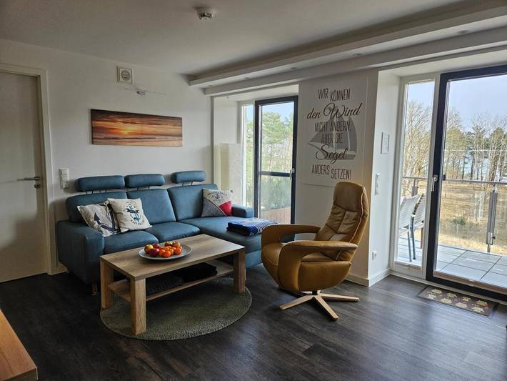 Ferienwohnung für 4 Personen, mit Seeblick und Balkon in Prora