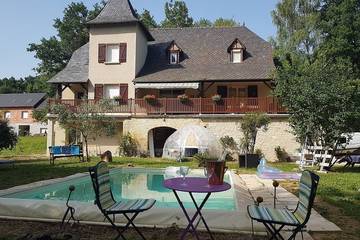 Chambre d’hôte pour 11 personnes à Beaulieu-sur-Dordogne