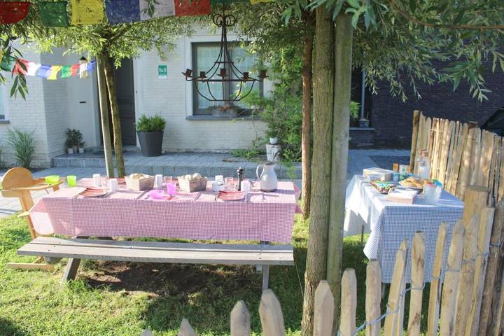 Chambre d’hôte pour 2 personnes, avec Terrasse ainsi que Jardin et Vue à Lochristi