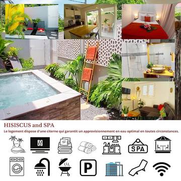 Gîte pour 2 personnes, avec jacuzzi dans Plage de la Caravelle