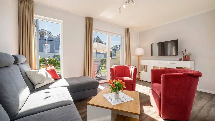 Ferienhaus für 6 Personen, mit Terrasse und Garten sowie Sauna in Wangerland - 4