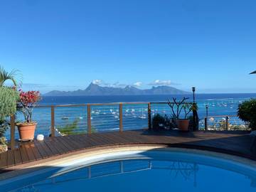 Villa pour 2 personnes, avec piscine et terrasse dans Polynésie française