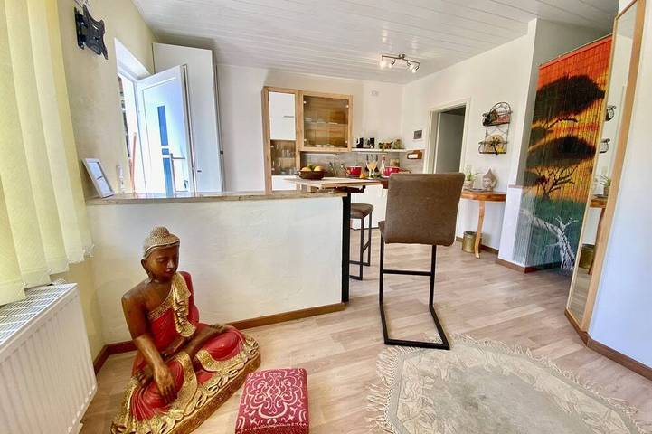 Ferienwohnung für 4 Personen, mit Balkon und Garten, mit Haustier