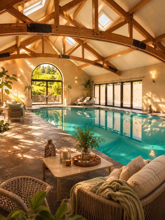 Cha Cha de Loup-B&B-Vakantiewoning met verwarmd binnenzwembad en groot zonneterras in de Ardennen in Rendeux, Province de Luxembourg