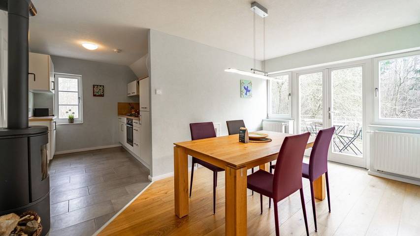 Ferienwohnung für 4 Personen, mit Ausblick und Garten in Gernrode