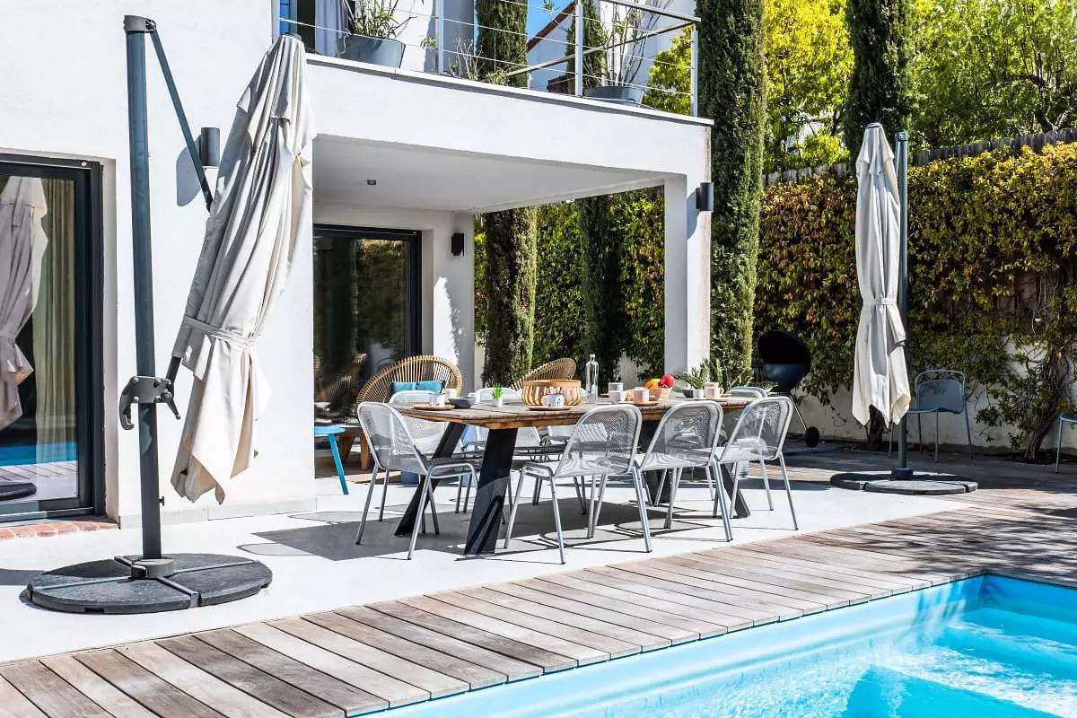 House 10 pers., swimming pool, close to the centre of Cannes in Cannes, Cannes region