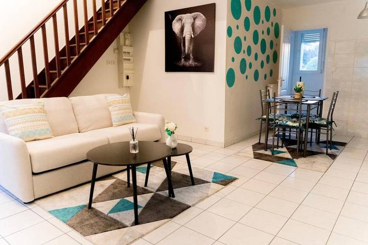 Appartement de vacances pour 4 personnes, avec jardin