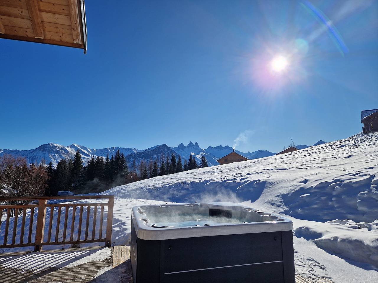 Chalet 'Germain Ski Lodge' con balcón y Wi-Fi in La Toussuire, Fontcouverte-la Toussuire