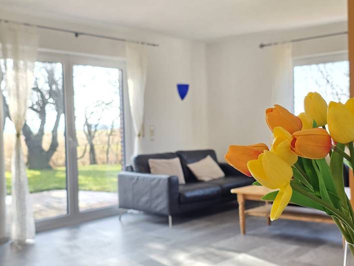 Komfortferienhaus Küstenruhe mit Sauna & eingezäuntem Garten nahe dem Sandstrand in Norddeich, Norden und Umgebung
