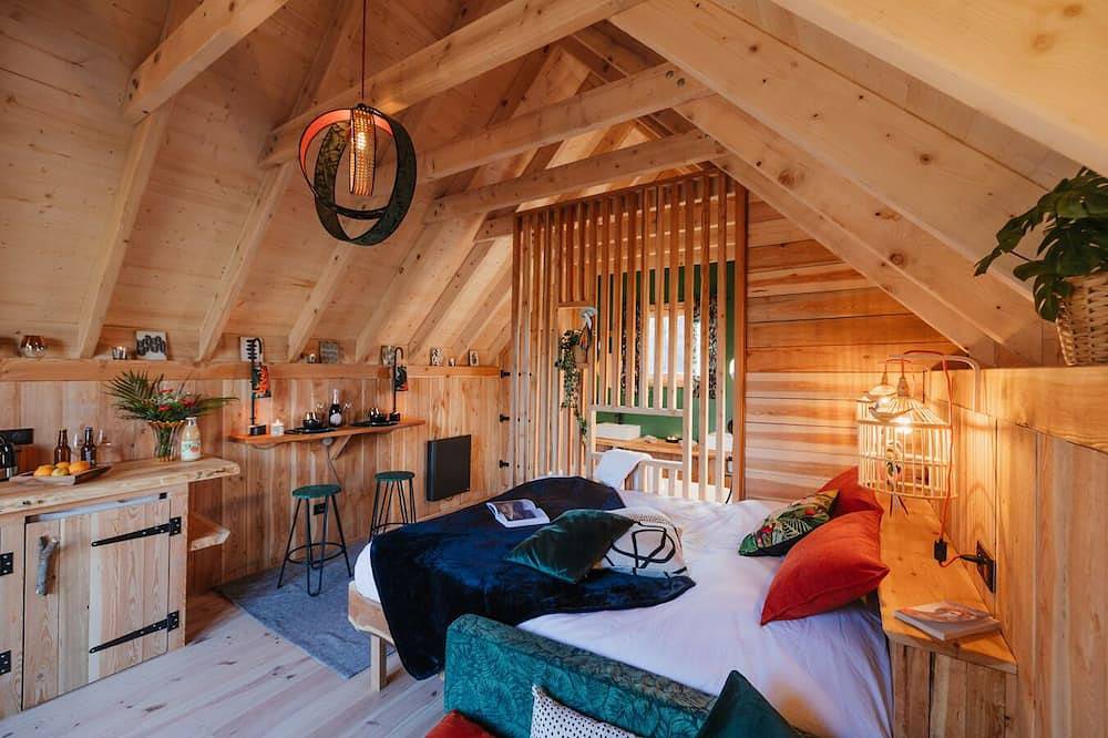 Kabine-Luxus-Ensuite mit Bad-Bergblick-Couple bain nordique in Gap, Gap und Umgebung