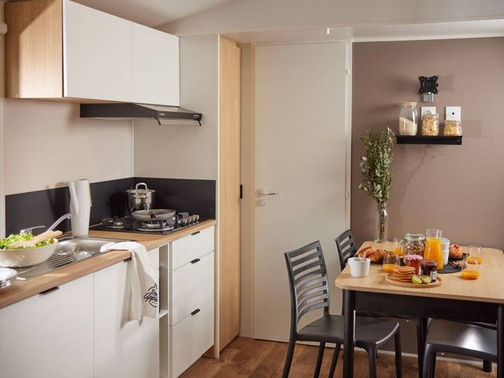 Mobil home pour 7 personnes, avec piscine, animaux acceptés à Bieuzy