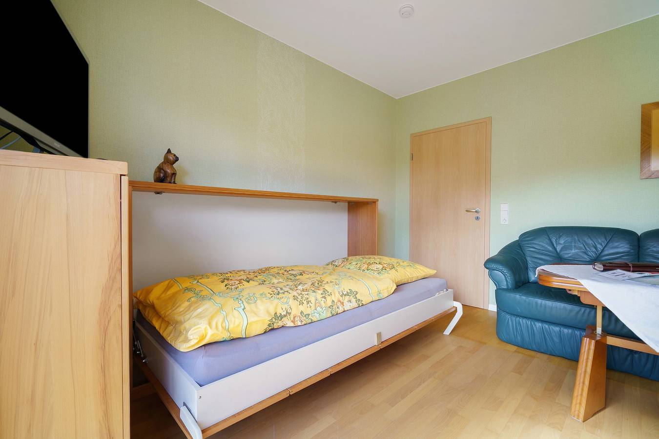Ferienhaus 'Grün' mit gemeinsamer Terrasse und Wlan in Templin, Barnimerland Region