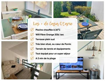 Gîte pour 4 personnes, avec jardin et piscine dans Port de Gourmalon