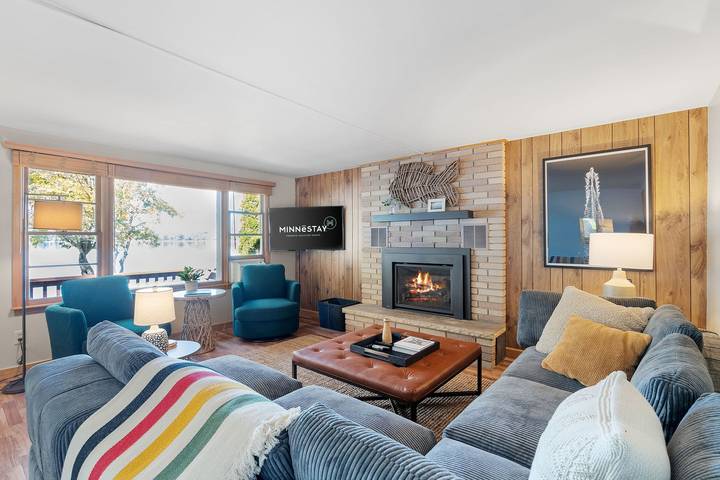 Vacation house for 6 people, with terrace and lake view in Minnesota