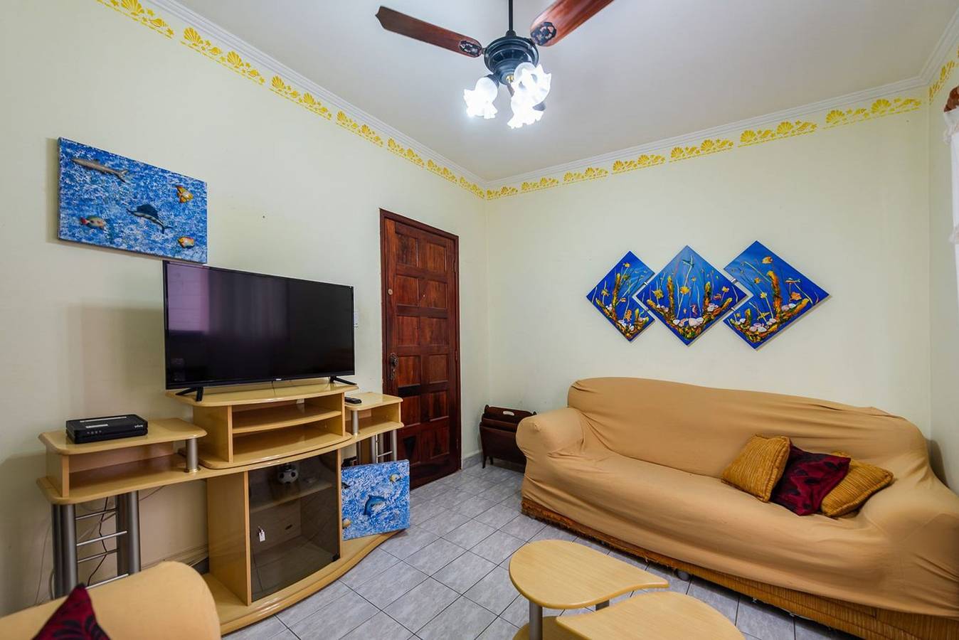 Apartamento entero, Apartamento a 550 m da praia com Wi-Fi e Garagem in Praia Grande, Baixada Santista