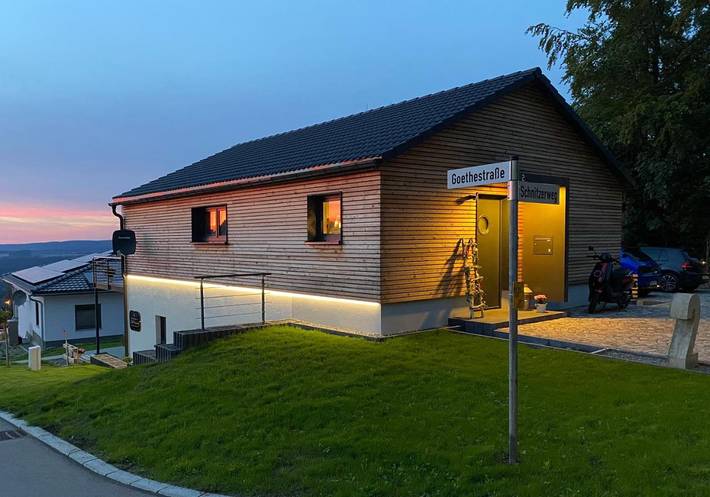Ferienwohnung für 3 Personen, mit Terrasse und Ausblick in Scheibenberg