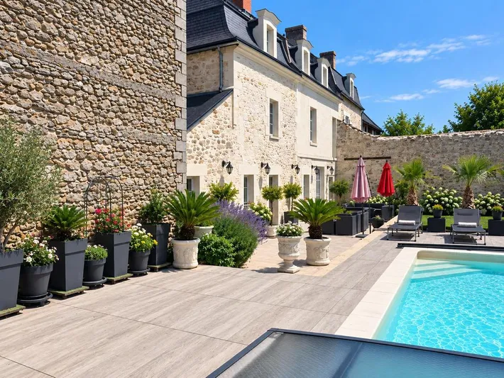 Maison de vacances pour 12 personnes, avec vue ainsi que jardin et piscine - 1