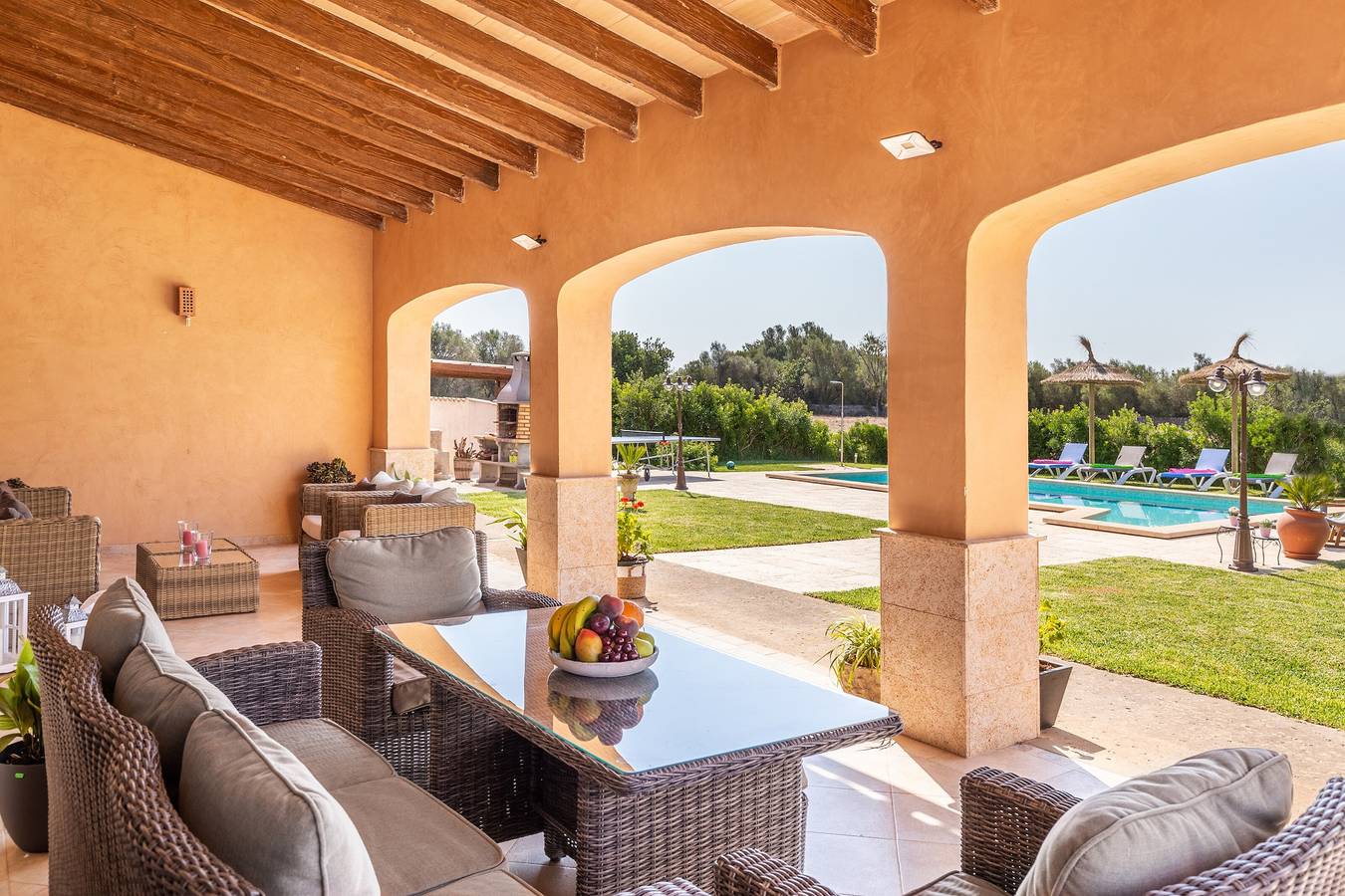 Charming Finca "Son Pou" with Mountain View, Pool, Wi-Fi, Terrace & Garden in Sencelles, Majorca Center