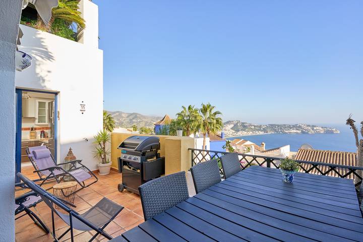 Ferienhaus für 8 Personen, mit Balkon und Kinderpool in La Herradura
