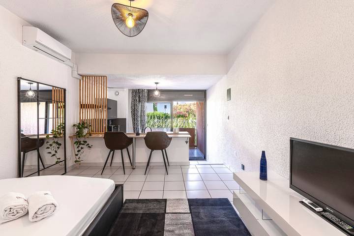 Appartement de vacances pour 2 personnes, avec Terrasse et Piscine