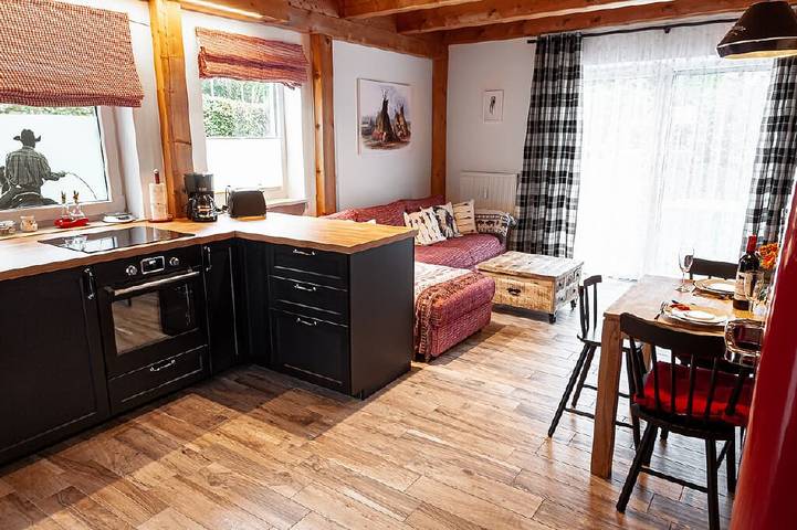 Ferienwohnung für 4 Personen, mit Balkon/Terrasse und Terrasse sowie Garten in Eging am See