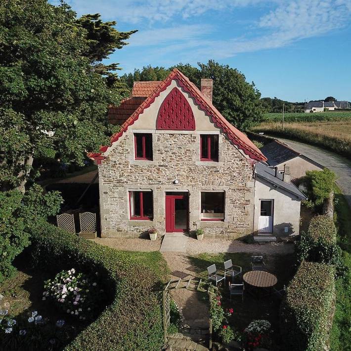 Ferienhaus für 5 Personen, mit Terrasse und Garten sowie Ausblick in Trédrez-Locquémeau