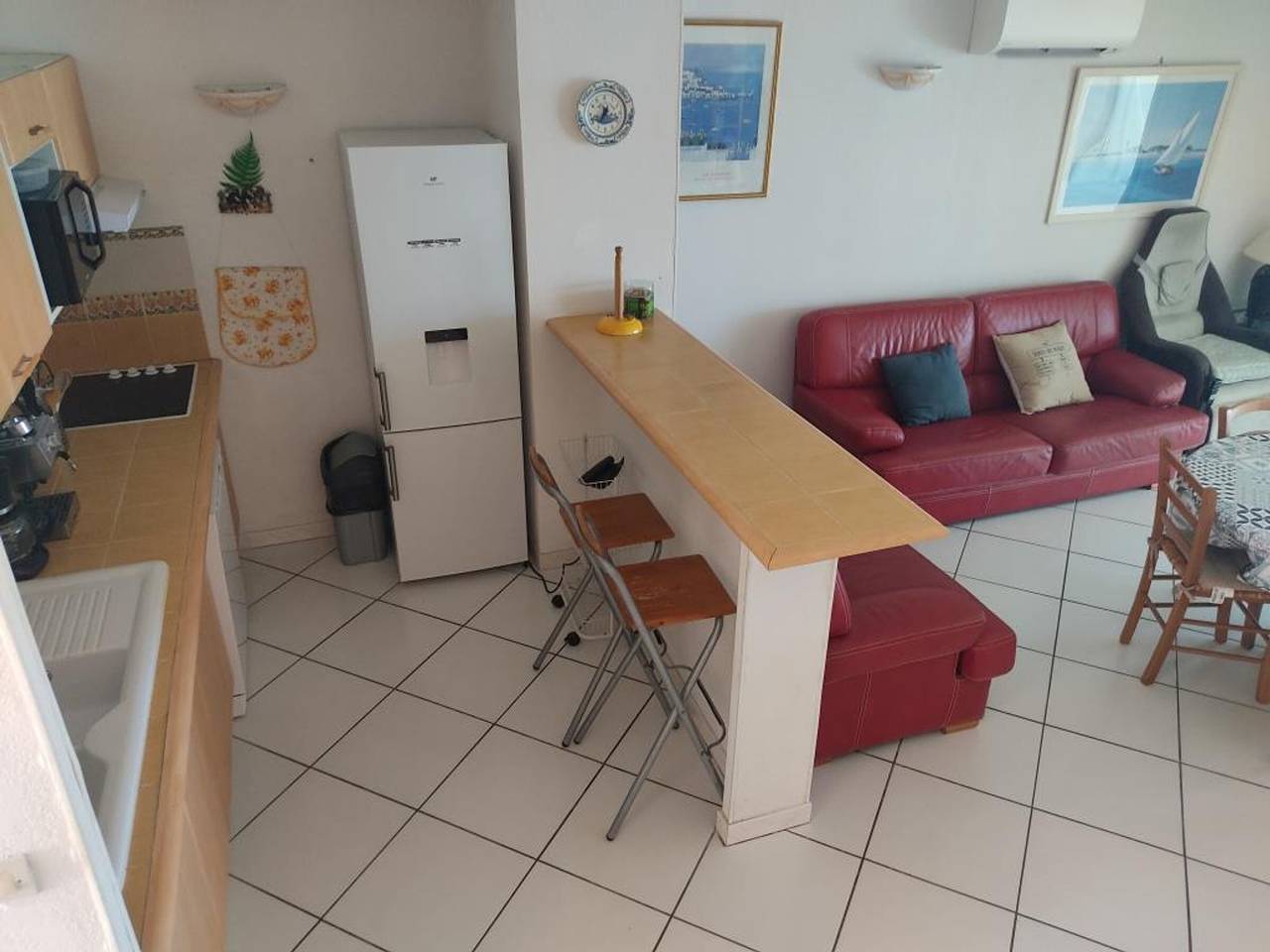 T4 Villa in Gruissan mit Meerblick, Klimaanlage, 80m2, Strand 50m, 6 Pers. in Gruissan (Ville), Gruissan