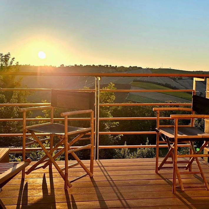 Chambre d’hôte pour 3 personnes, avec vue sur le lac ainsi que jardin et vue à San Giorgio di Pesaro - 4