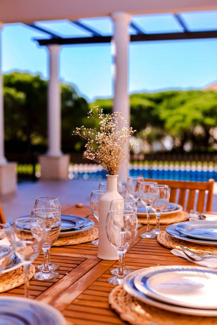 Casa de férias para 12 pessoas, com piscina e jardim e ainda vista em Praia Verde