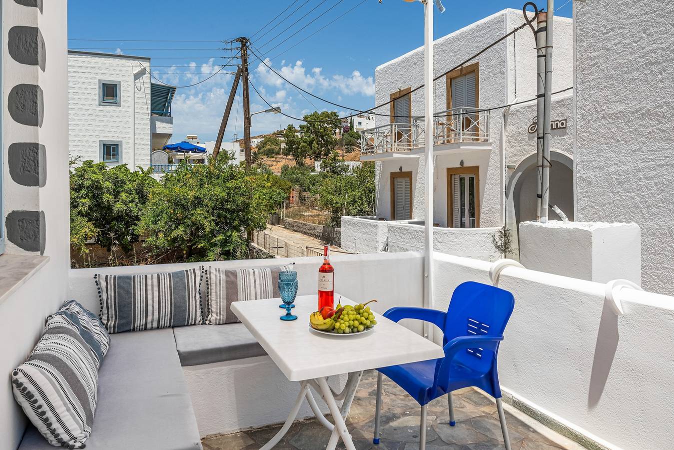 Maison de vacances 'Pico Bello Patmos 26' avec vue sur les montagnes, Wi-Fi et climatisation in Dodécanèse