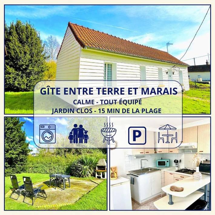 Location de vacances pour 4 personnes, avec jardin et terrasse à Noyelles-sur-Mer