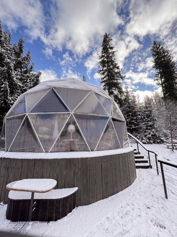 Kemping dla 5 osób, z sauna i taras oraz jacuzzi w Ukraina