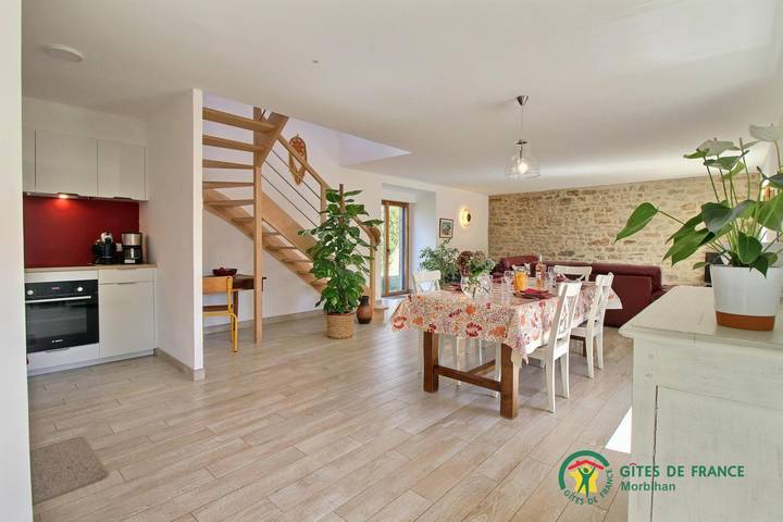 Gîte pour 6 personnes, avec jardin et terrasse à Baden (France) - 4