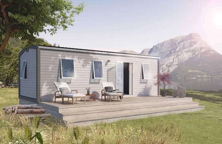 Camping pour 6 personnes, avec terrasse et piscine