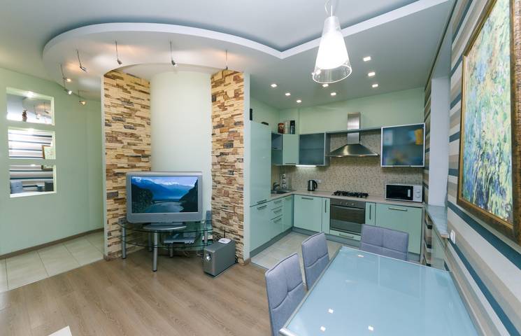 Apartament wakacyjny dla 4 osób, z balkon w Kijów