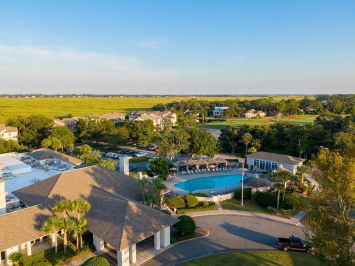 Ferienhaus für 4 Personen, mit Terrasse und Ausblick sowie Pool in Georgia