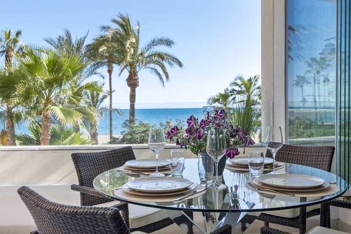 Ferienwohnung für 3 Personen, mit Meerblick und Terrasse sowie Pool in Estepona - 4