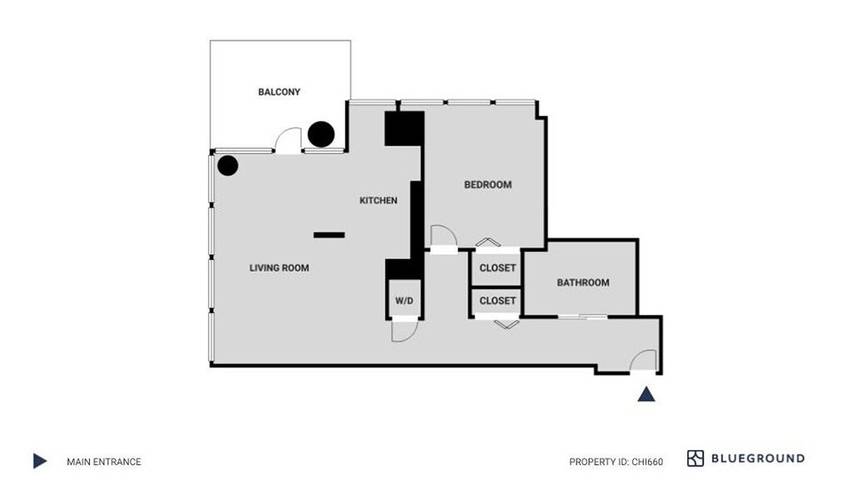 Apartamento de vacaciones para 2 personas, con piscina además de jardín y balcón en Chicago