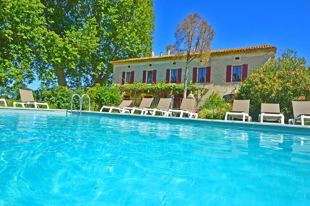Mas 22 à 24 p 7/9 chb wifi Pisc.chauffée jardin clos - Sono pour soirée in Lamotte-du-Rhône, Vaucluse