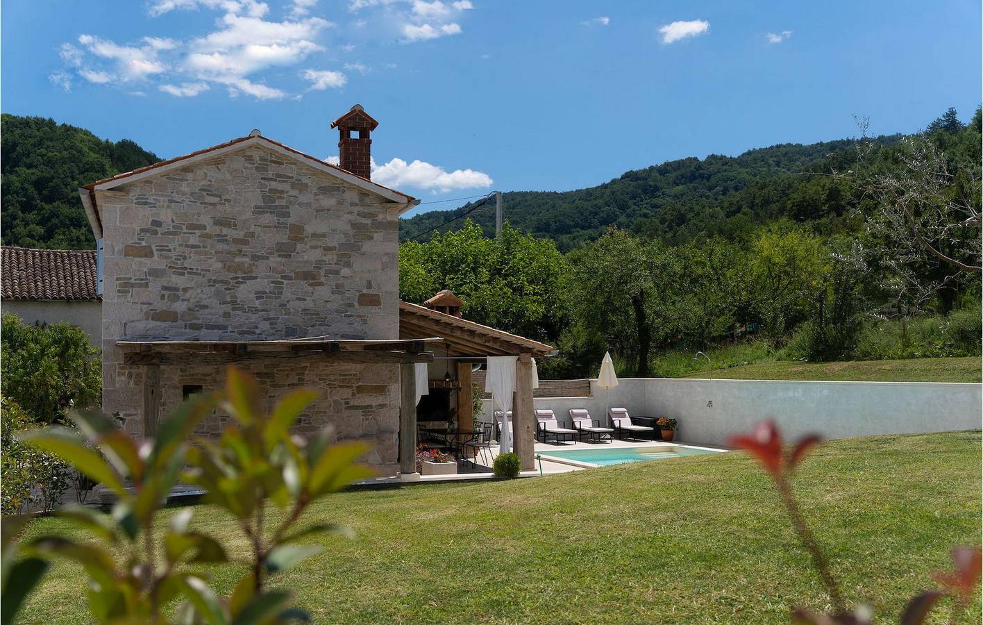 Vakantiehuis voor 4 personen met tuin in Općina Motovun, Centraal Istrië