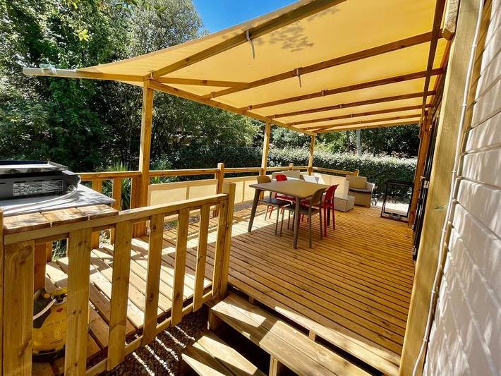 Domaine De La Bergerie - Mobilheim 4 personen - Premium - 2 Schlafzimmer - 4 Personen in Roquebrune-sur-Argens, Mittelmeerküste (Frankreich)