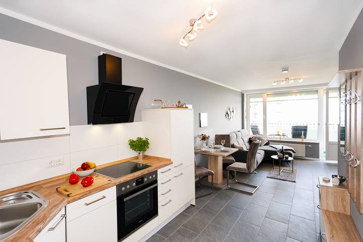 Ferienwohnung für 3 Personen, mit Ausblick und Balkon in Sierksdorf