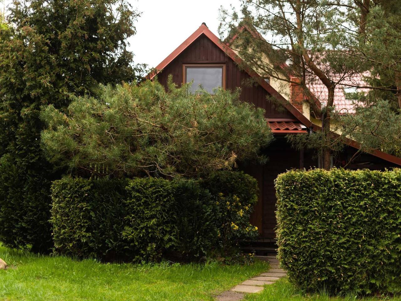 Ferienhaus mit Kamin und großer Terrasse in Kopalino, powiat wejherowski