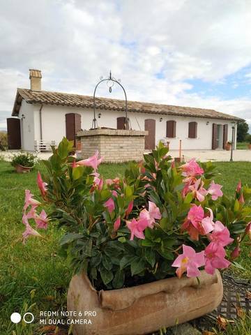 Gîte pour 2 personnes, avec jardin et vue, animaux acceptés à Foligno