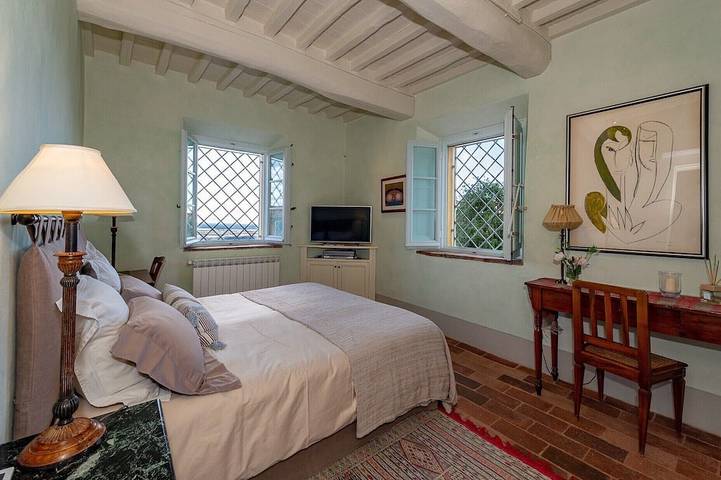Stilvolles Landhaus mit Meersicht und Pool 8 Gäste, optional Poolhaus +2 in Massarosa, Italienische Riviera