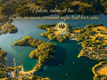 Camping pour 6 personnes, avec terrasse et piscine, animaux acceptés dans le Cantal