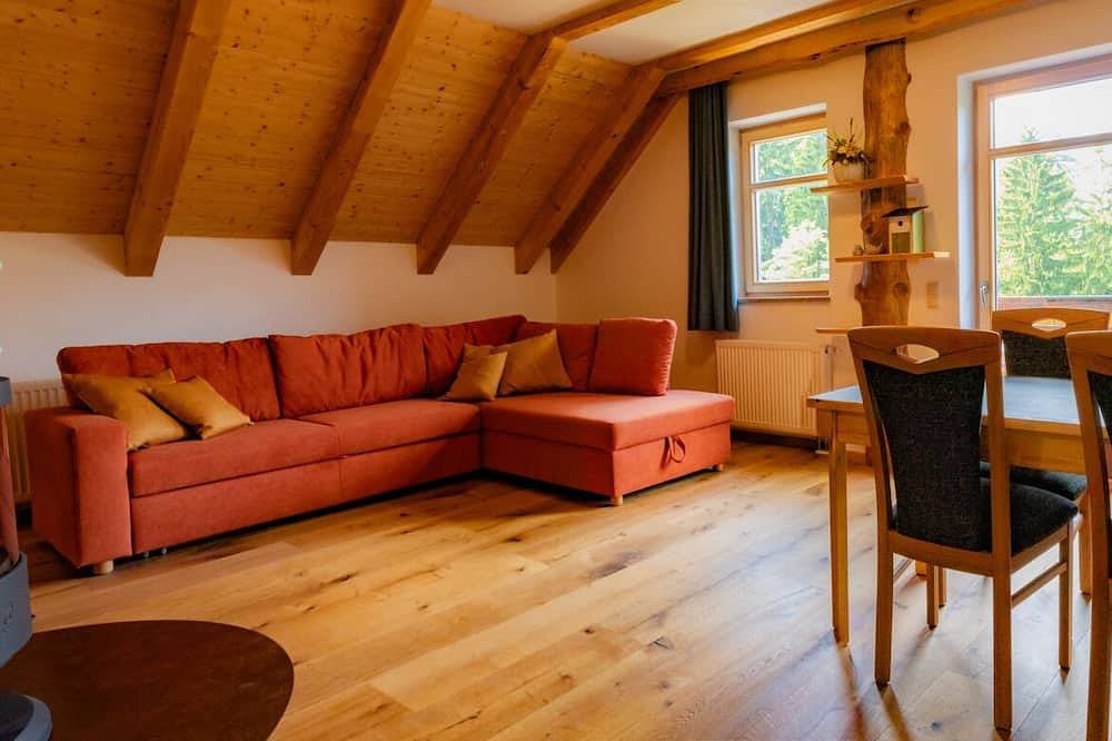Ganze Wohnung, Wohnung mit 2 Schlafzimmern, Balkon, Kamin - Urlaub mit einzigartigem Ausblick in Rathen, Elbsandsteingebirge