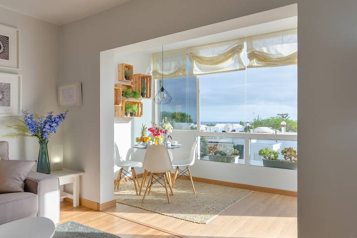Ganze Wohnung, Ferienwohnung "Nahia" nahe dem Strand mit Wintergarten, Meerblick und Tennisplatz in Playa del Cable, Arrecife