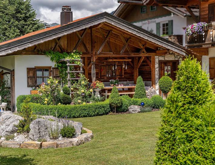 Hütte für 2 Personen, mit Ausblick und Sauna sowie Balkon im Karwendel - 3