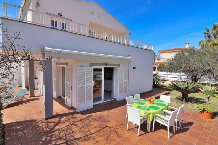 Casa de vacaciones para 6 personas, con Balcón además de Terraza y Jardín en Playa de Muro